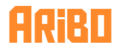 ARIBO orange and transparent logo
